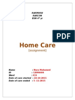 Home Care: (Assignment)