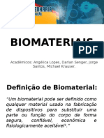 Biomateriais: Definição, Classificação e Aplicações