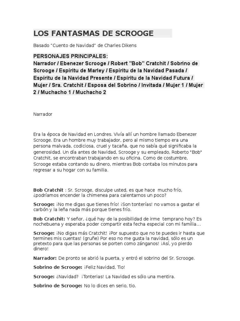 Los Fantasmas de Scrooge | PDF | Un villancico | Navidad, image size:768x1024