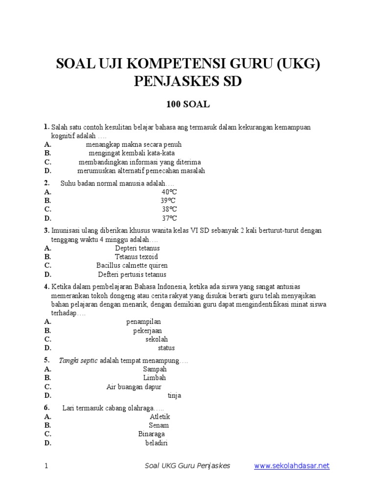 Soal Skb Olahraga Ilmusosial Id
