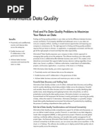 Informatica Data Quality Data Sheet