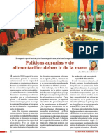 Políticas agrarias y de alimentación