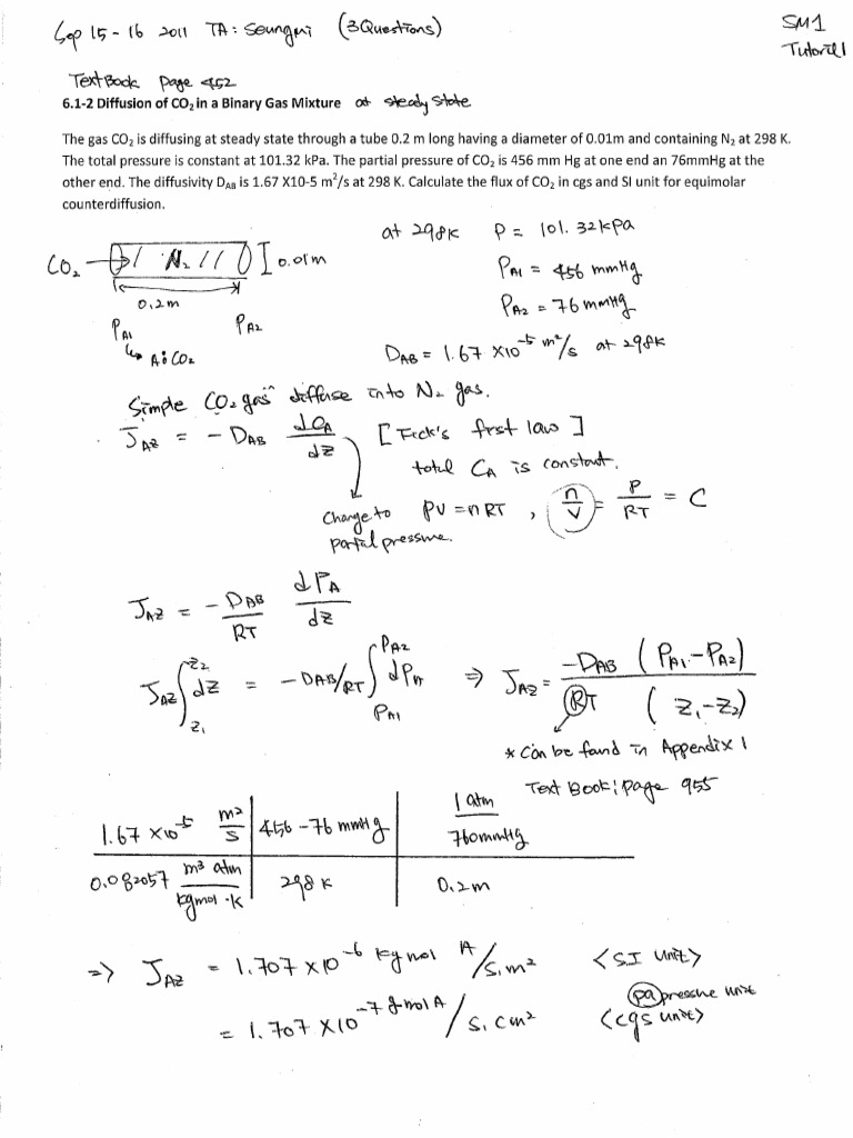 Solution GeanKoplis Bab 6 | PDF