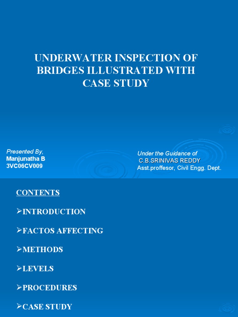 Underwater Bridge Inspection Methods | PDF | Scuba Diving | Underwater ...