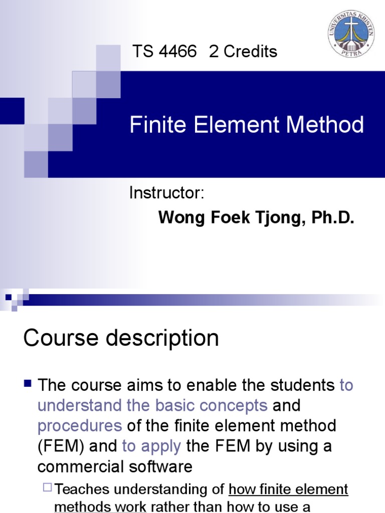 Introduction to Finite Element Method | PDF | Finite Element Method ...