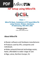 CSLtraining MikroTik Class 1