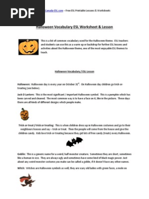 (1)Halloween Vocabulary