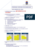 Cartel Curso Informatica de Usuario