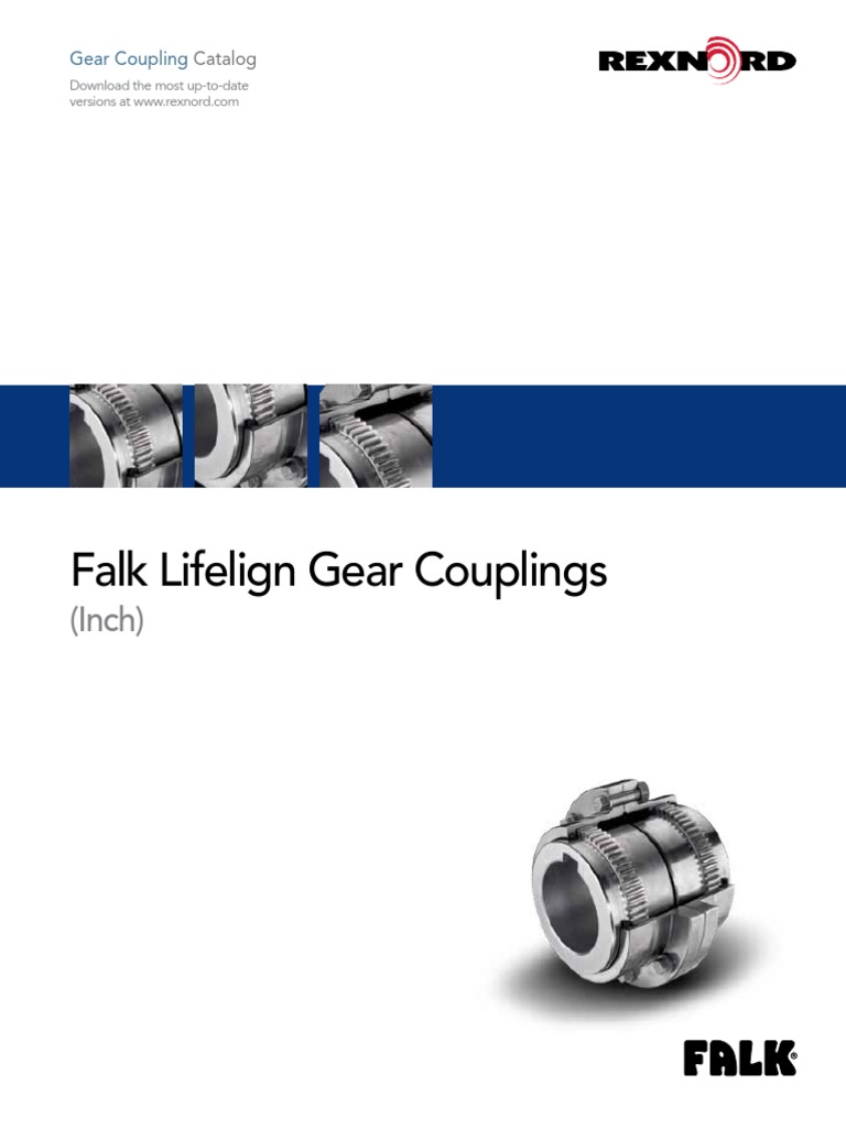 451 110 Falk Lifelign Gear Couplings Catalog PDF Horsepower Torque