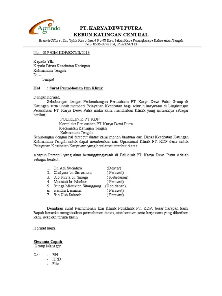 Surat Izin Klinik