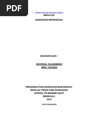 Makalah Kesehatan Reproduksi
