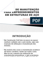 Planos de Manutenção para Empreendimentos em Estruturas de Aço