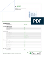 Comelit 3326 Data Sheet