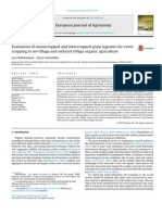 Evaluation of Monocropped and Intercropped Grain Legumes For Cover Cropping in No-Tillage and Reduced Tillage Organic Agriculture