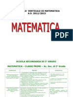 Curricolo Matematica