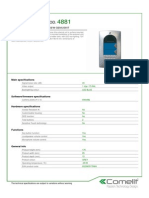 Comelit 4881 Data Sheet