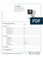 Comelit 5940 Data Sheet