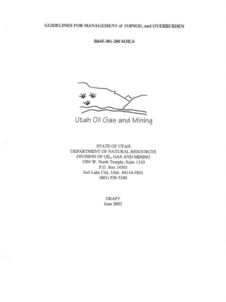 Guidelines For MGMT of Topsoil and Overburden - 2002 | PDF | Land Use ...