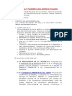 Estructura y Funciones Del Estado Peruano