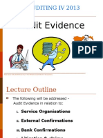 2013 Lecture Slides - Audit Evidence