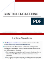 Control Engineering: Prepared By: Muhammad Moeen Sultan