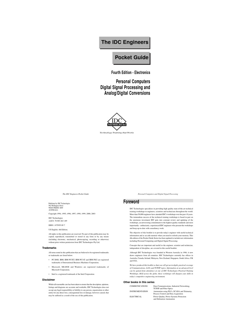 Pocket Handbook Electronics r3 | PDF | Computers