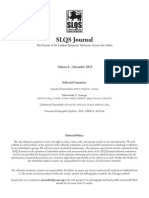 SLQS Journal: The Forum of Sri Lankan Quantity Surveyors Across The Globe