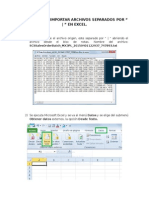 Manual para Importar Archivos Separados Por PIPE