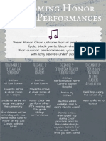 Upcoming Honor Choir Performances - Fall 2015