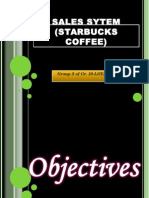 Sales Sytem (Starbucks Coffee)