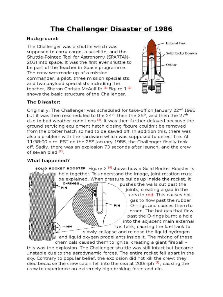 case study of challenger disaster