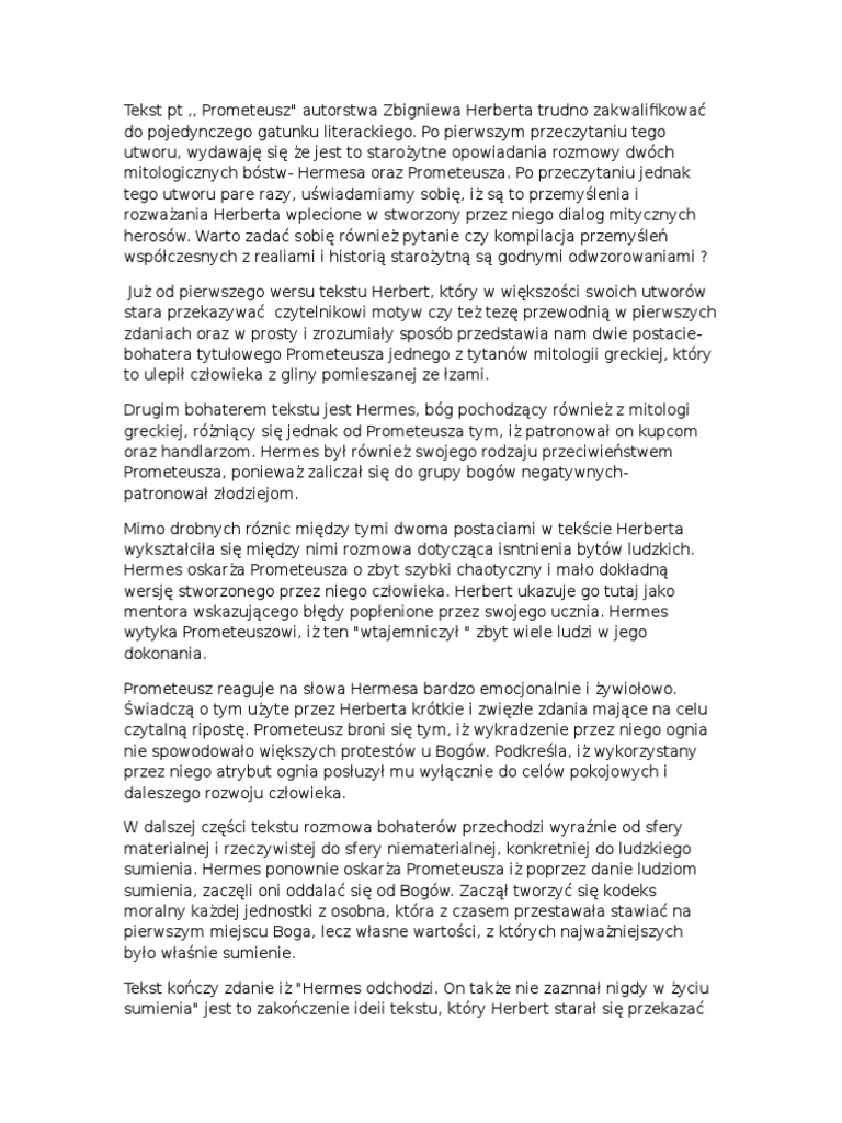 Polski Rozprawka | PDF