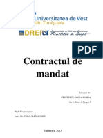 Contractul de Mandat