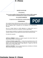 Decreto 500 de 2006 (Modificacion Decreto 2320 de 2005)