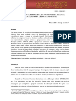 A Brincadeira Na Perspectiva Da Sociologia Da Infância: Implicações para A Educação Infantil