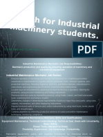 English For Industr Ial Machinery Studen TS.: Technicians and Technologist
