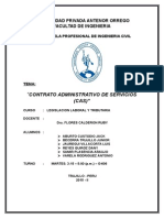 Contrato Administrativo de Servicios (Cas)