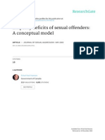 Empathy Deficits of Sexual Offenders: A Conceptual Model