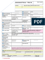 Risk Assessment Form - Part A: Reference: Sign-Off Status Assessment Summary Details