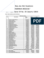 Toko Buku Dan Alat Kesehatan "Insenna Medical" Jln. Tebet Barat IV No. 20 Jakarta 12810