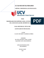 Vpropiedades Psicométricas Del Autotest de Cisneros de Acoso Escolar Del Distrito El Porvenir