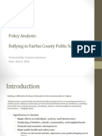 Policy Analysis - Bullying in Fcps