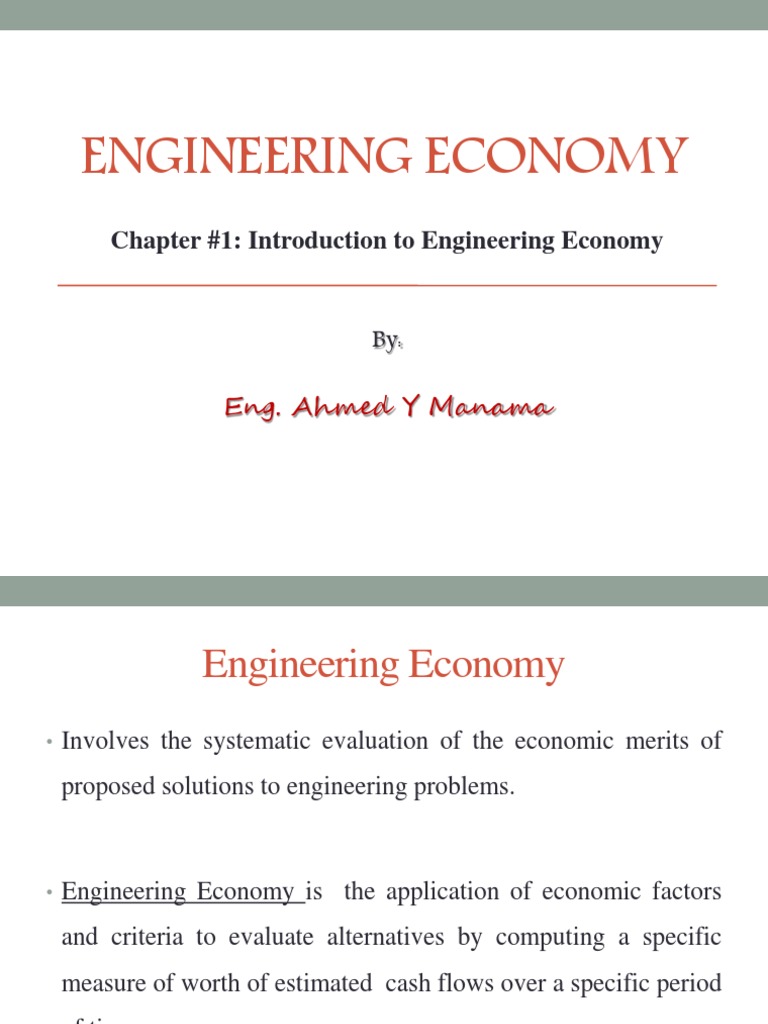 engineering economics essay