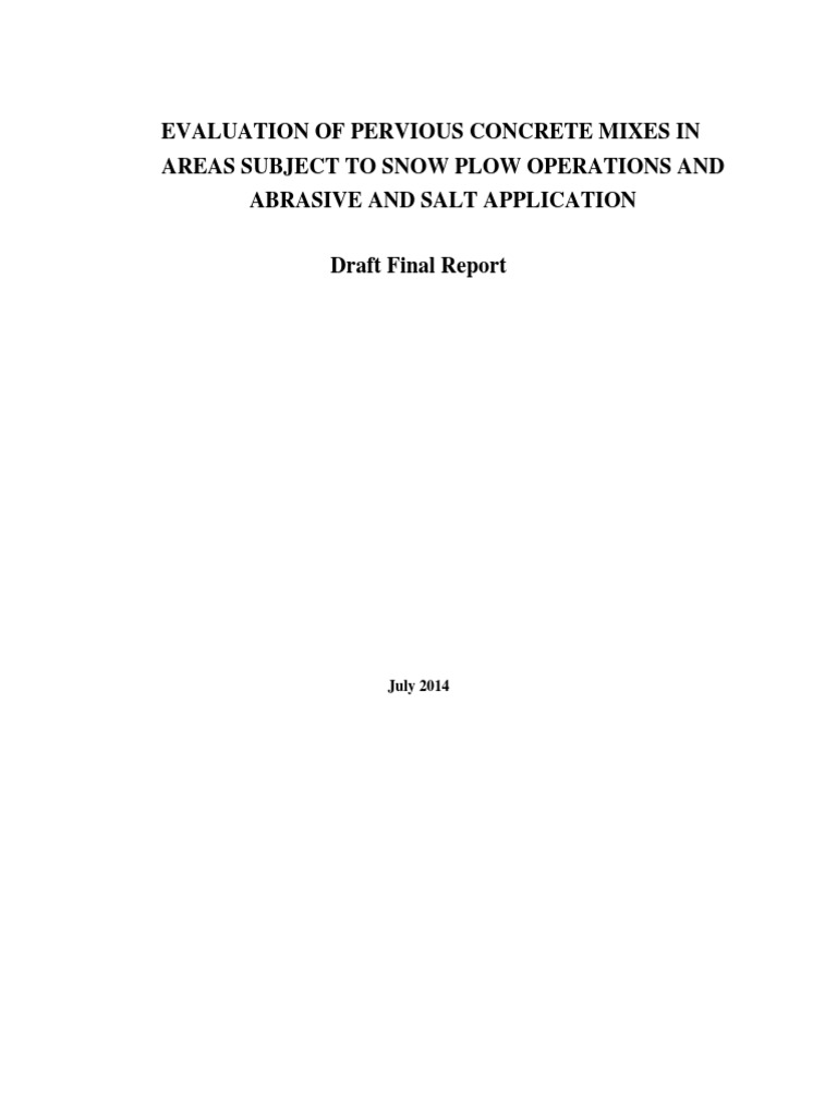 Pervious Concrete Pavement | PDF | Stormwater | Road Surface