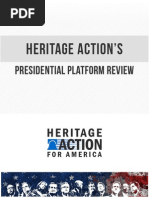 Heritage Action PRESIDENTIAL PLATFORM REVIEW