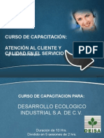 Capacitacion de Atencion A Clientes