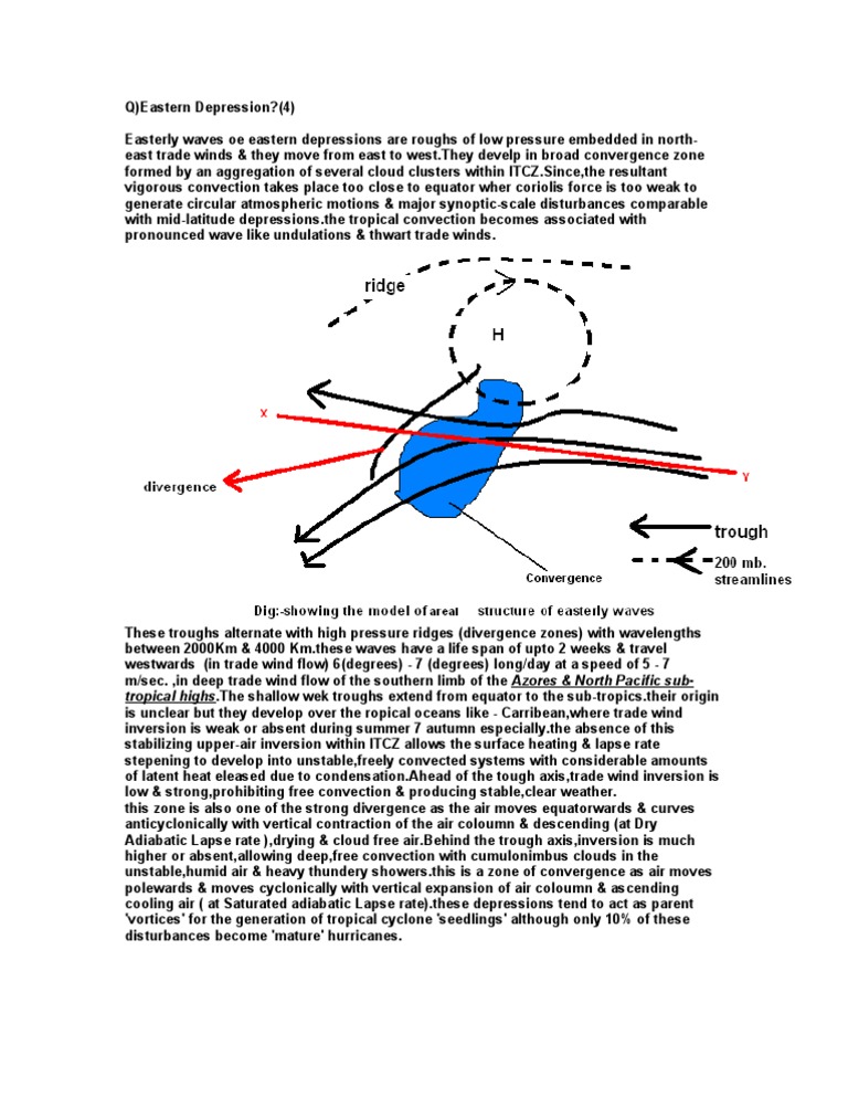 Eastern Depressions and Tropical Cyclones | PDF