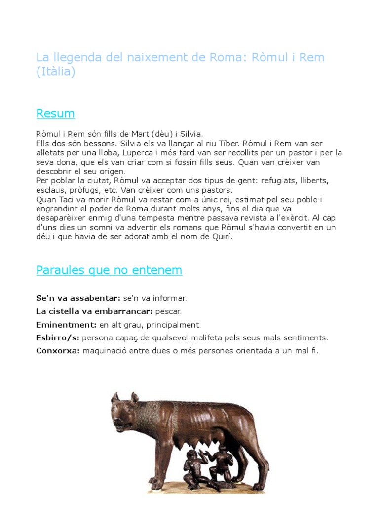 Ròmul I Rem | PDF