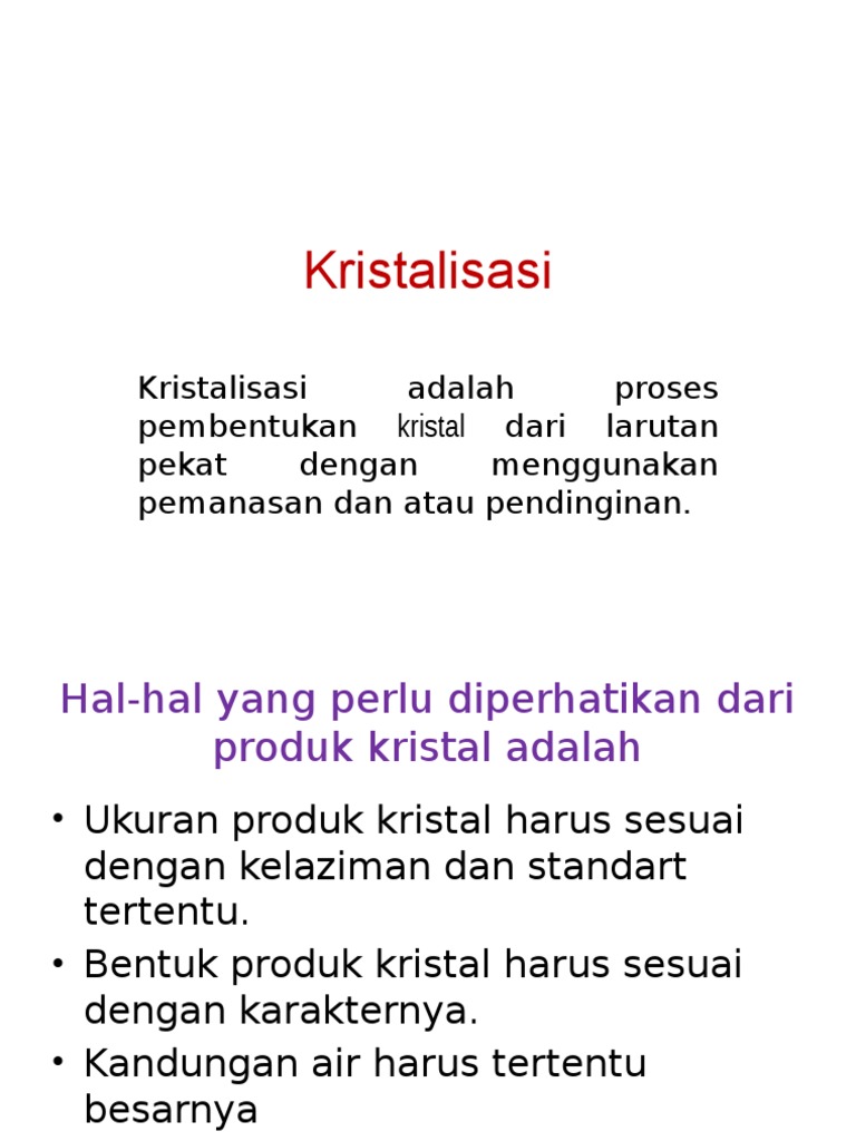 Koleksi Contoh Soal Kristalisasi Pembahasan Dikdasmen