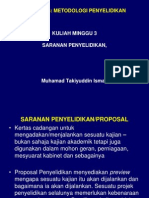 Nota Kuliah 3 - Proposal Tajuk PK